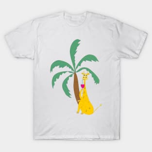 Giraffe on vacation T-Shirt